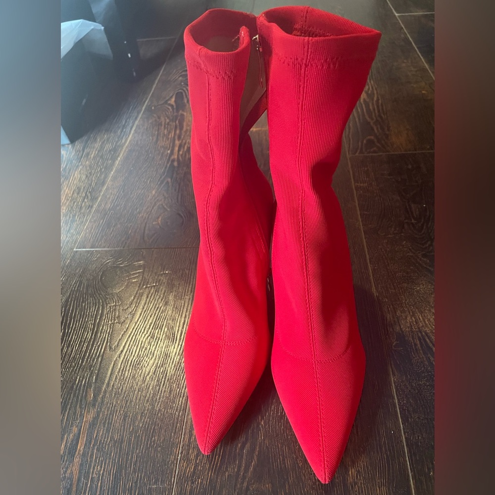 Vivianly Stretch Pointed Toe Sock Booties - image 3